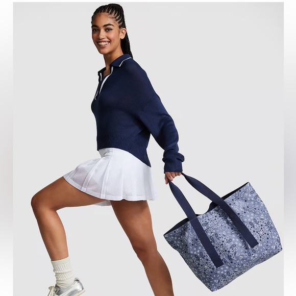 Victoria’s Secret Reversible Canvas Tote Bag - Picture 3 of 4